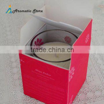 Fashion White Scented Soy Wax Candle In Glass Jar Quality Choice photo-3