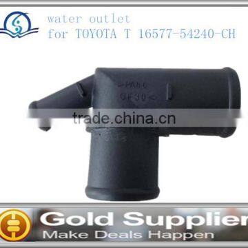 Brand New water outlet for TOYOTA T16577-54240-CH with high quality and competitive pice.