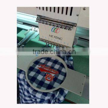 Compact Computerized Shirt / Flat Single Head Embroidery machine 9 needle