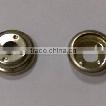 The Garment Use Plastic Covered Top Metal Ring Snap Button