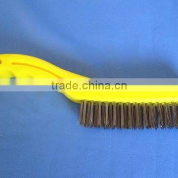 plastic handle brushes two color