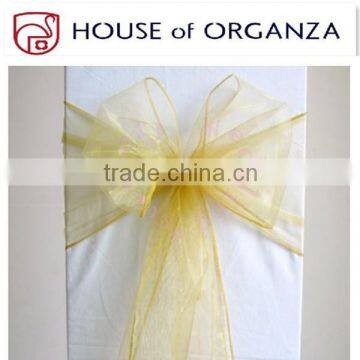 Organza Chair Sash for Wedding Decoration