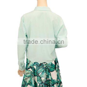 2015 Chic Bats Sleeves Blouse,embroidered Shirts With Long Sleeves photo-4