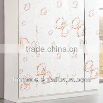 cheap wooden french white armoires(200128-5)