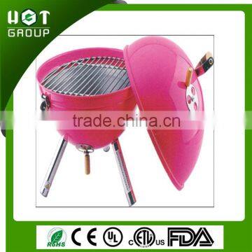 Outdoor camping charcoal egg shaped bbq grill