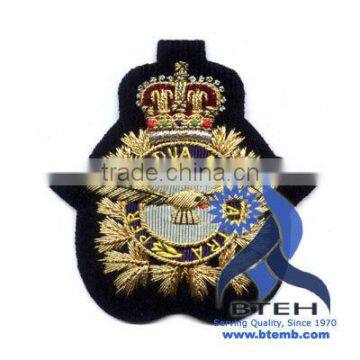 Hand Embroidered Military Cap Badge Patch Emblem