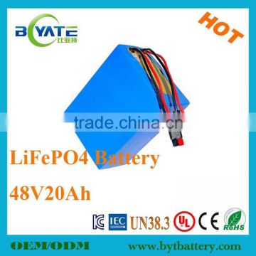 batteries For electric bikes 48v20Ah lithium battery made by phosphate cell