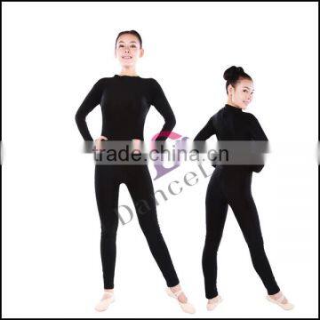 A2624 Ankle Length Spandex Unitard wholesale ballet sapndex unitards for high collar ballet dance unitards