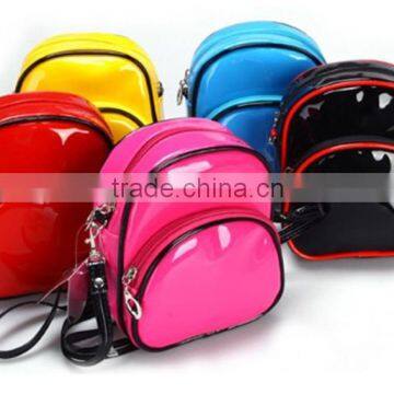 Pormotion candy color PU leather backpack shape cosmetic bag made in china                        
                                                                                Supplier's Choice