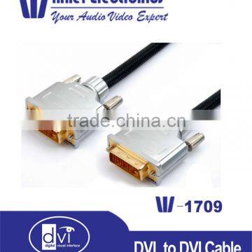 Metal shell assembly DVI-DVI Single Link Cable for Display Device, Projectors Etc