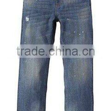 Hot sell Super quanlity Men's 100%cotton woven light blue washed denim jeans