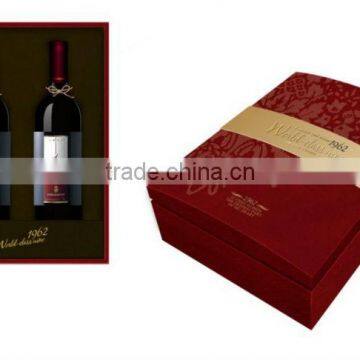 High Qulity Two Bottles Wine Paper Box