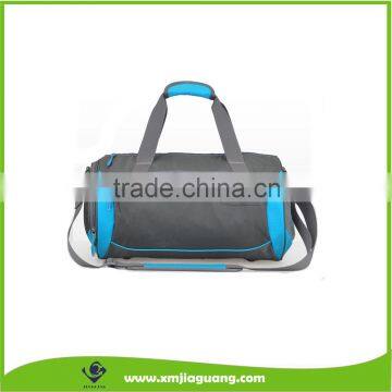 Wholesale sports gym travel barrel duffel bag with side shoes pocket