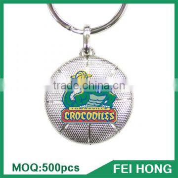 Wholesale Bulk Two Sided Printing Basketball Baseball Metal Keychain