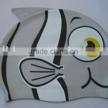 Fish Junior Silicone Swim Cap