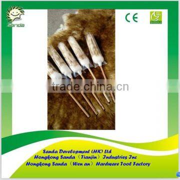 bamboo handle wool duster for cleaning home accessories