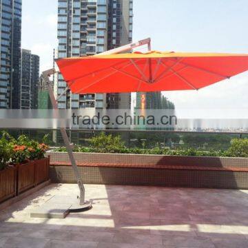 outdoor aluminum parasol sun protection with umbrella stands