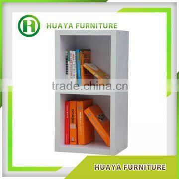 horizontal free standing corner model wooden bookcase