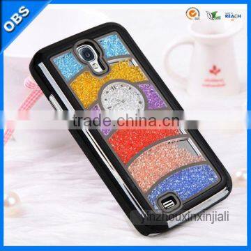 2014 wholesale Fashion Luxury design Bling Bling crystal mobile rhinestone phone case for samsung galaxy S4