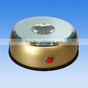 Hot rotating LED light base, round plastic lighting base for crystal gift decoration