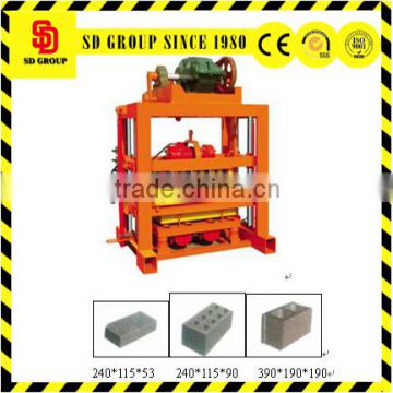 diesel engine hydraulic concrete block machine