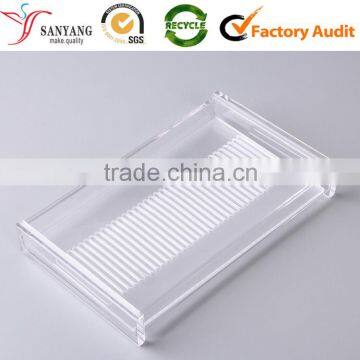 Wholesale Clear Acrylic Cosmetic Box Organic Glass Make Up Display Box