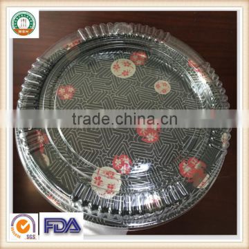 380*57mm Plastic Round Sushi Box - No Decal SGS Approval