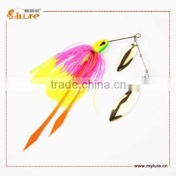 Skirt Spinner Bait Mental Fishing Lure Jig Head Spinning Fishing Lure photo-3