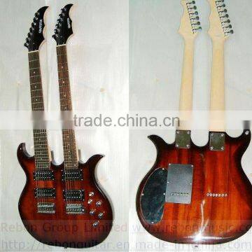 7 string double neck electric guitar