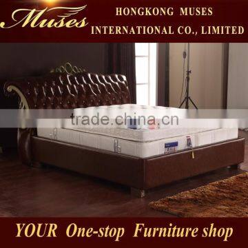 Cotton Fabric Cover White Hollow Fiber Bed Mattress for E1061