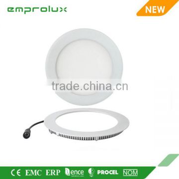 3w 6w 9w 12w 15w 18w round square shape ultra slim led panel light