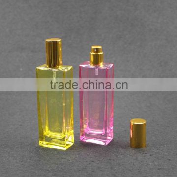 50ml square colored spray perfume glass bottle in stock                        
                                                Quality Choice