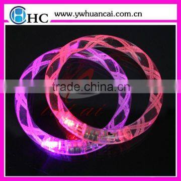 Chirstmas Decoration Colorful Led Bracelet , Silicone Led Bracelet