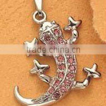 metal animals charm/ gecko charms pendant necklace/house lizard pendant, Various Designs,13.7*20mm