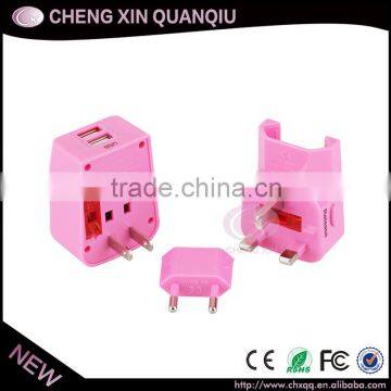 2016 Free Sample Safe Universal Travel Adapter With 2 Usb Port,dual Sim Dual Standby Adapter photo-4
