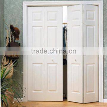 6 Panel White Grained Bi-Fold Bi-fold Closet Door