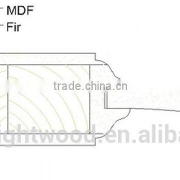 White Painted Arched Interior French Door With Glass & MDF Panel photo-3