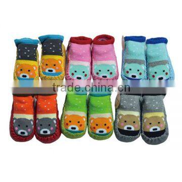 Comfortable lovely patterns kids socks slip on shoes