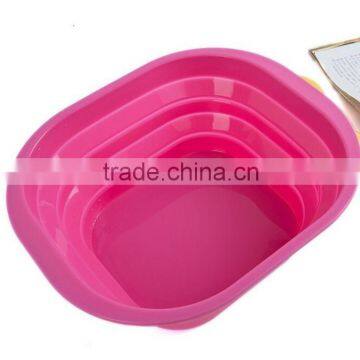 Food Grade Silicone Collapsible Basin, Colorful Silicone Collapsible Basin For Sale