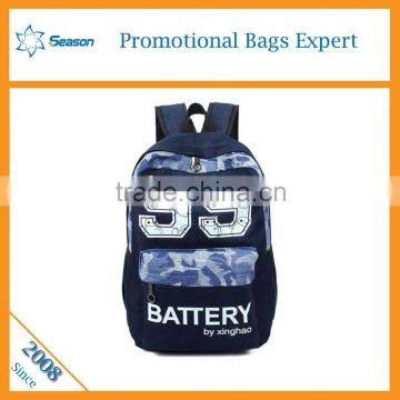 Wholesale kids denim school bag backpack