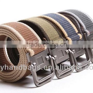 Newest Design Fashion Fabric Men Cotton Belt Sports Belt