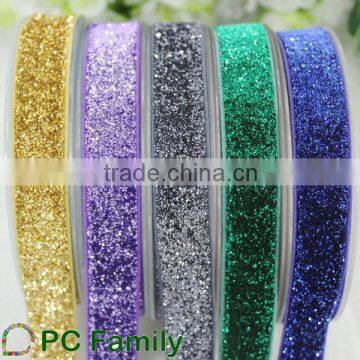 5/8 inch Frosted Glitter Elastic Ribbon