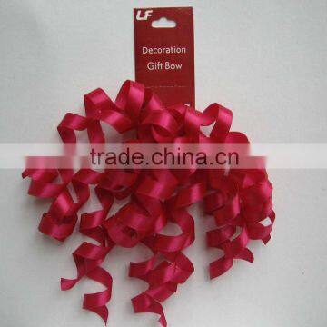 satin curly gift package bow