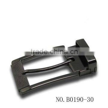 30mm black gun metal finished fabric patternteeth clip buckle