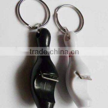 Bowling Shape Bottle Opener Metal Key chains