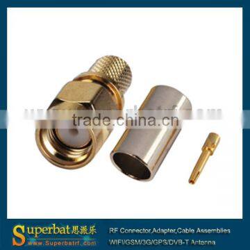 50 Ohm Straight Reverse SMA male Crimp RF connector sma connector for antenna