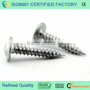 Zinc plated truss head self tapping screws