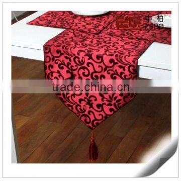 100% Polyester Wholesale Handmade Embroideried Table Runner Factory