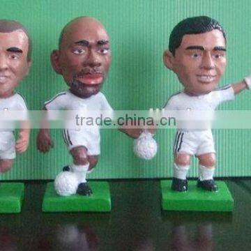 Custom Small plastic football action figurines/Kinds of plsatic football man figures