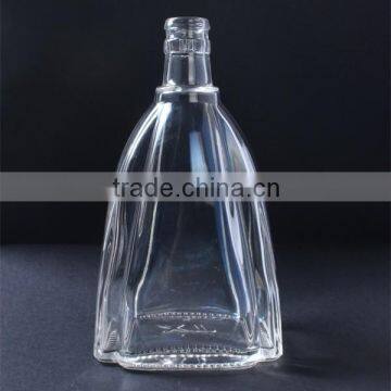 500ml clear cheap machine blown empty glass bottles for wine,vodka,whisky,juice,liquor